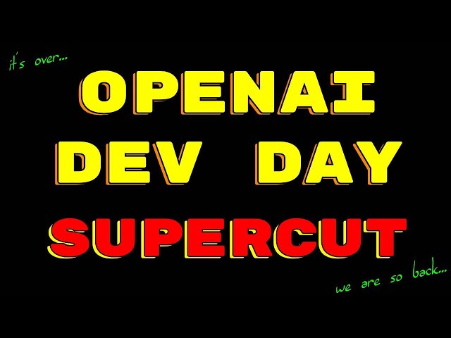 OpenAI Dev Day AI Breakthroughs Just Changed Everything (Supercut)