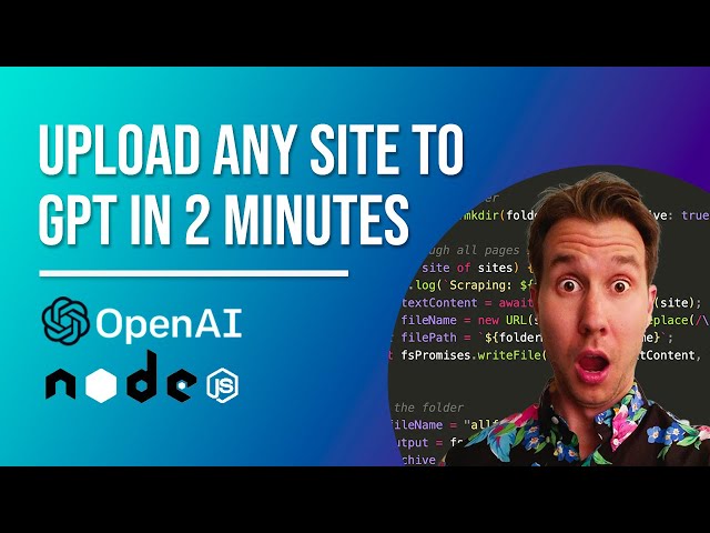 Scrape and upload any site to GPT (2 minute tutorial)