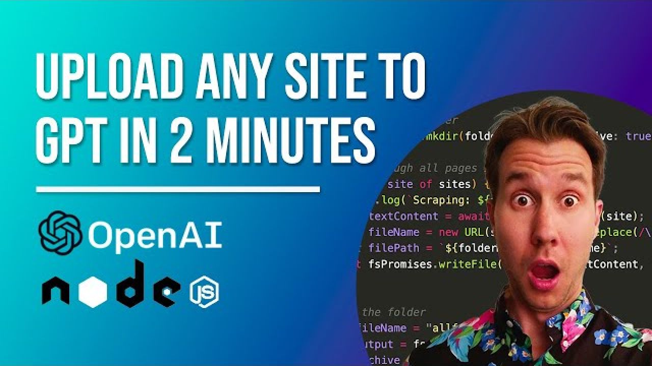 Scrape and upload any site to GPT (2 minute tutorial)